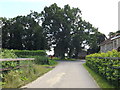 TL9582 : Entrance of Home Farm Cottges by Geographer