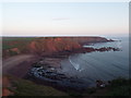 SM7905 : Dusk at Westdale Bay, Pembrokeshire by Leanne Roden