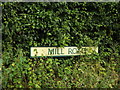 TM0178 : Mill Road sign by Geographer