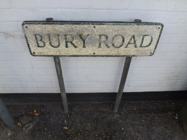 Bury Road sign