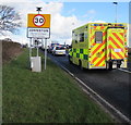 SM9209 : Ambulance enters Johnston by Jaggery