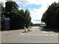 TL8884 : Charlock Road & entrance to Tesco Superstore by Geographer