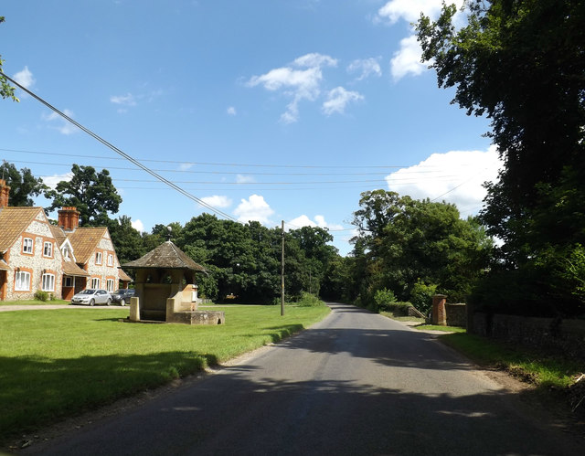 Kilverstone Road and  Kilverstone War Memorial