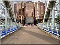 SJ8097 : Lowry Bridge and Quay West by David Dixon