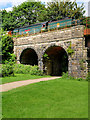 SD8012 : City of Wells Crossing the Calrows Viaduct at Burrs Country Park by David Dixon