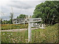 SE8330 : Rural  signpost  in  a  natural  setting by Martin Dawes