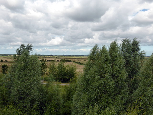 View from observation platform at Fowlmead Country Park