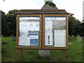 TM0474 : St.Mary's Rickinghall Superior Church Notice Board by Geographer