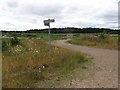 SE3828 : Bridleway and footpath junction, St Aidan's by Christine Johnstone