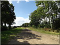 TM0674 : Nan Haze's Lane Footpath to the B1113 Finningham Road by Geographer