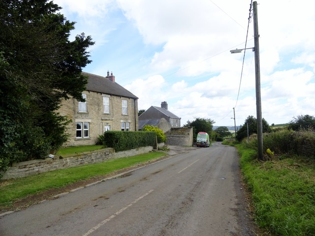 Looking east along the main street in Cornsay