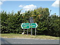 TL9974 : Roadsigns on the A143 Bury Road by Geographer