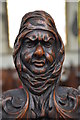 TA0928 : Carved pew end, Holy Trinity church, Hull by Julian P Guffogg