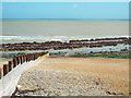 TV6197 : Groyne on the beach, Eastbourne by Malc McDonald