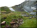 SC2384 : Northern of the two disused quarries on Peel Hill by Christine Johnstone