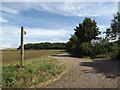 TL9468 : Footpath to Kiln Lane by Geographer