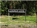 TM1292 : Church Lane sign by Geographer