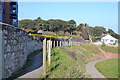 SX9777 : Alternative route of the South West Coast Path to the rear of Rockstone flats, Dawlish by Robin Stott