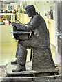 SP8633 : Alan Turing Sculpture, Bletchley Park Block B by David Dixon