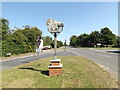 TM1292 : Bunwell Village sign by Geographer