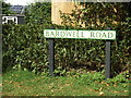 TL9175 : Bardwell Road sign by Geographer