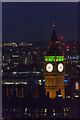 TQ3079 : Elizabeth Tower at Night as seen from New Zealand House by Christine Matthews