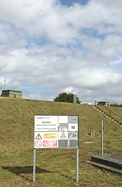 Stanton Water Treatment Works sign