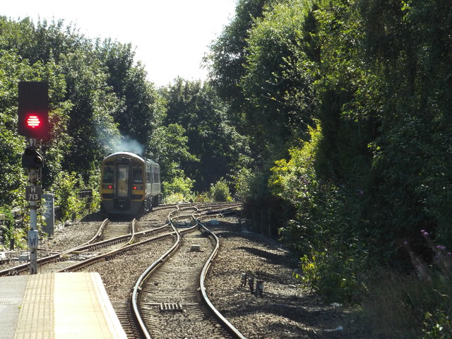 Train leaving Halifax station