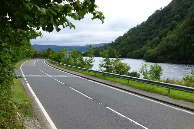 The A85 beside Loch Awe