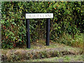 TL9676 : Drout's Lane sign by Geographer