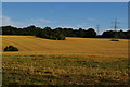 TQ4362 : Pylon line crossing valley north of Downe by Christopher Hilton