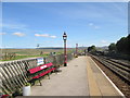 SD7678 : Ribblehead  station  platform  looking  southeast by Martin Dawes