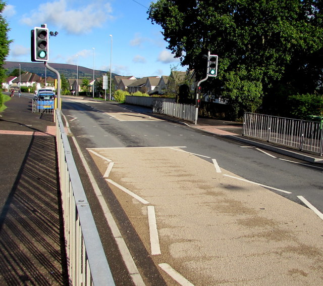 Pelican crossing, Llantarnam Road, Cwmbran