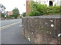 SX9392 : Benchmark at corner of Victoria Park & Lyndhurst Roads, Exeter by David Smith