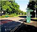 ST2994 : Green bus shelters, Llantarnam Road, Cwmbran by Jaggery