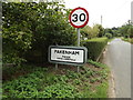 TL9369 : Pakenham Village Name sign on Mill Road by Geographer