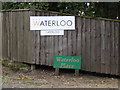 TM1387 : Waterloo Place sign & Waterloo Luxury Retreats sign by Geographer