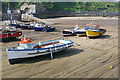 SN1300 : Stranded boats, Tenby by Alan Hunt