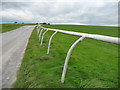 SE1187 : Railings alongside the track to Cotescue Wall Corner by Christine Johnstone