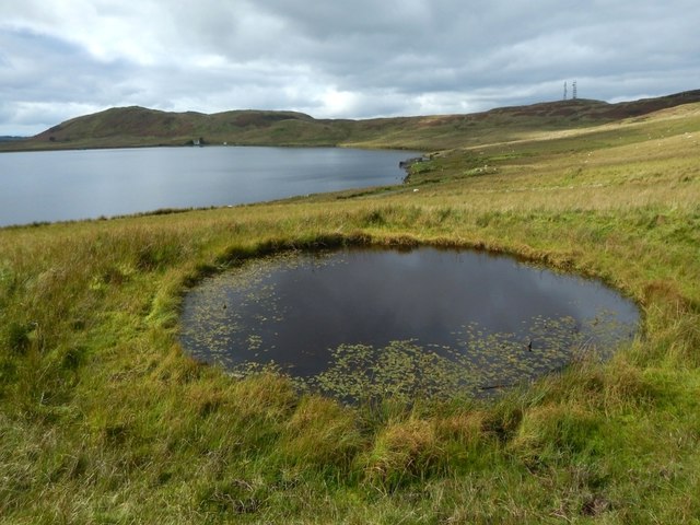 Bomb crater near Loch Thom