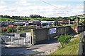 SD4970 : View of Carnforth railway yard from Warton Road by Rose and Trev Clough