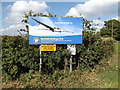 TM1589 : Norfolk Gliding Club sign by Geographer