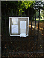 TM1389 : All Saints Church Notice Board by Geographer