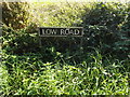 TM1491 : Low Road sign on Low Road by Geographer