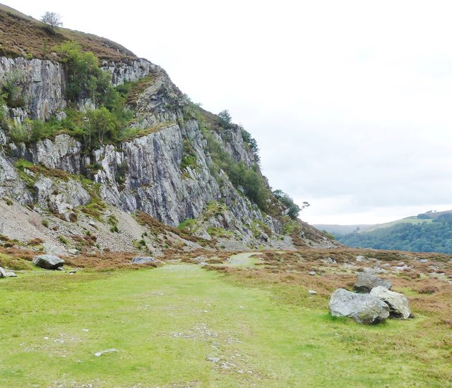 Path beside Caban  Coch reservoir, Elan valley