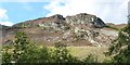 SN9264 : Looking across Caban Coch reservoir to the crags of Craig y Foel, Elan Valley by Derek Voller