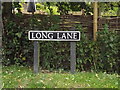 TM1384 : Long Lane sign by Geographer