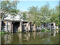 SJ6567 : Derelict wharf wall, Weaver Navigation by Christine Johnstone