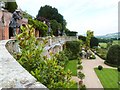 SJ2106 : Statues on the mid level Terrace, Powis Castle by Derek Voller