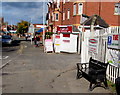 SJ6551 : Domesday black bench in Pillory Street, Nantwich by Jaggery